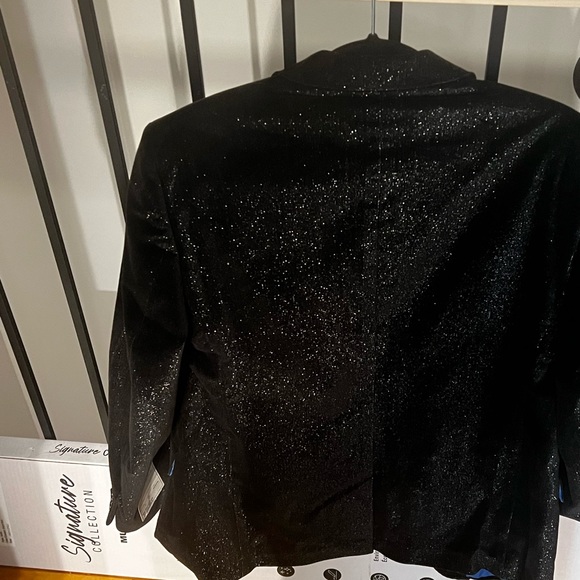 Point zero men’s black outside with a sparkle and blue inside sports blazer - Picture 6 of 9